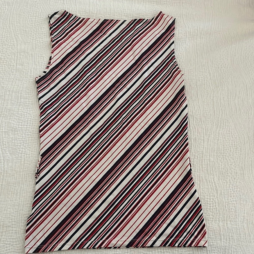 Zara striped boat neck tank